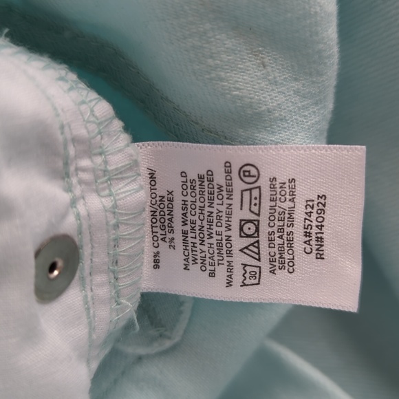 NWT Loft Button Fly High Rise Skinny Ankle Mom Jeans 14P Green - Picture 10 of 16